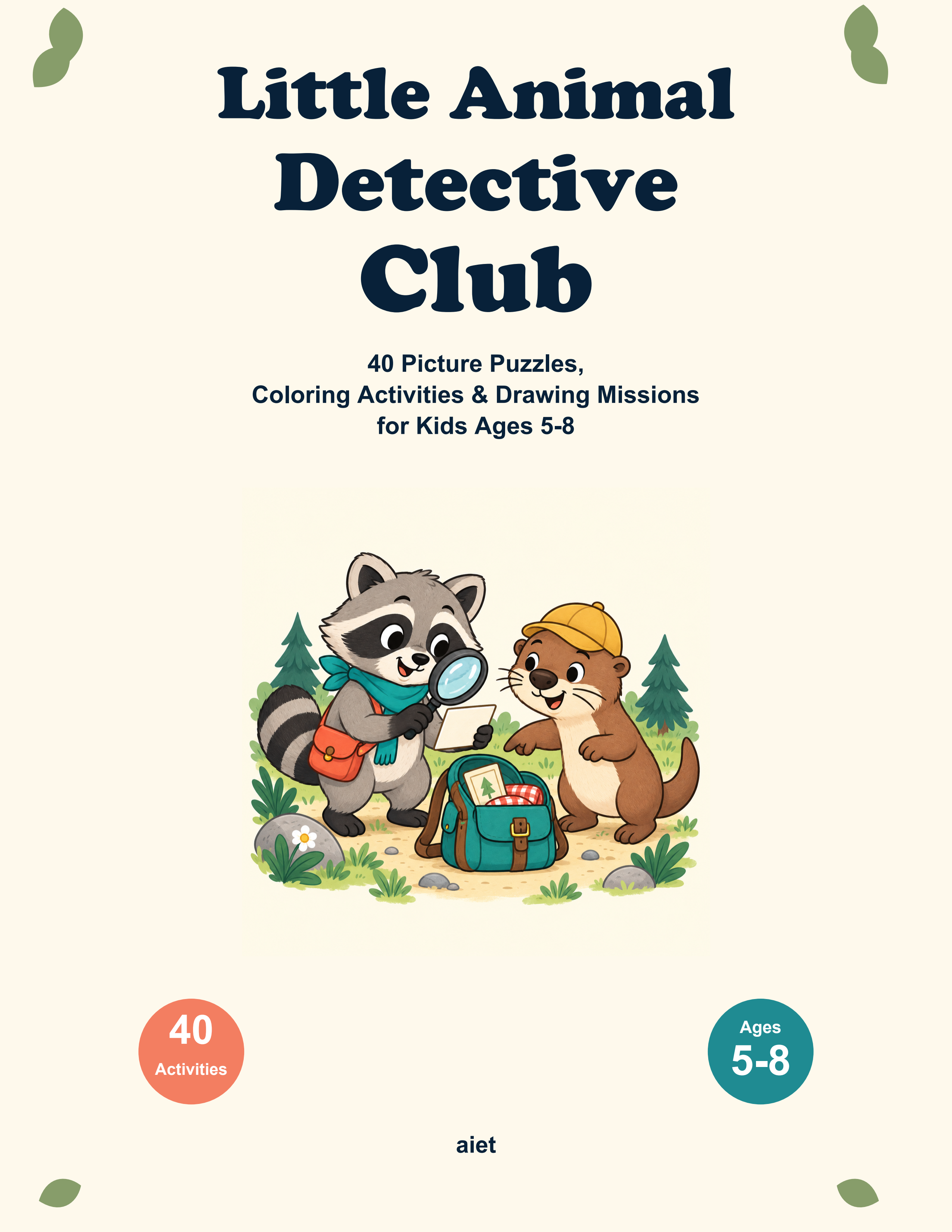 Little Animal Detective Clubの実際の表紙