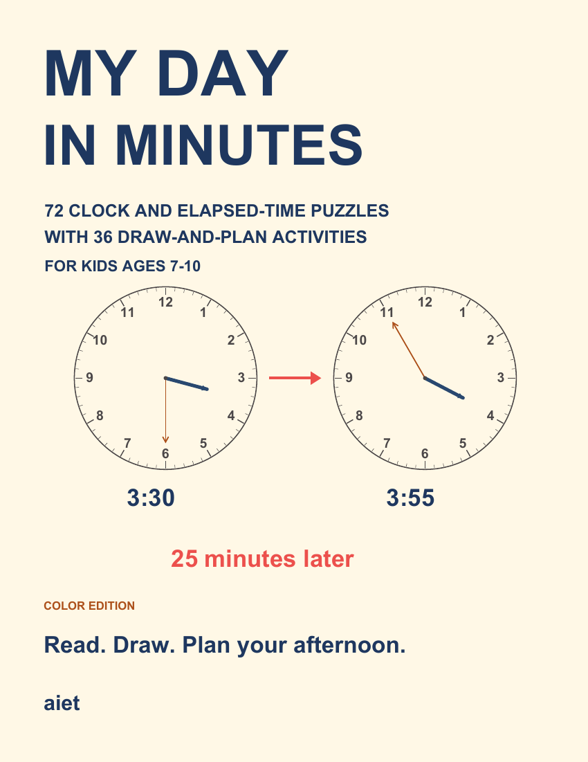 My Day in Minutesの保存済みカラー版の表紙